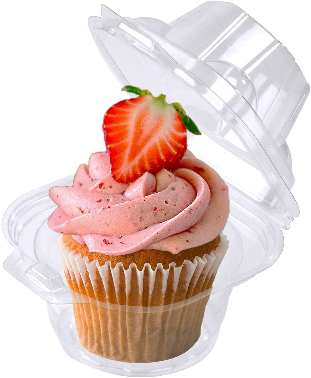Individual Cupcake Containers Plastic Cupcake Boxes(50 Pack)