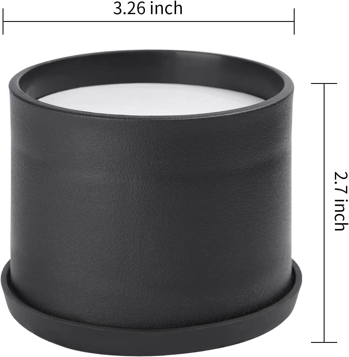 Bed Risers 2 inch Heavy Duty Furniture Risers Chair Table Legs Risers Great for Thin Legs Add 2" Height Black 4 Pack Round