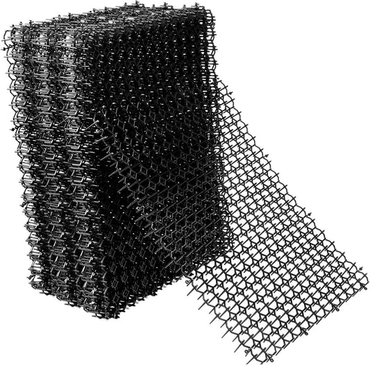 Cat Scat Mat 16 X 8 Inch Square Scat Mat for Cats Prickle Strips from Digging Cat Deterrent Outdoor (16 Pack, Black)